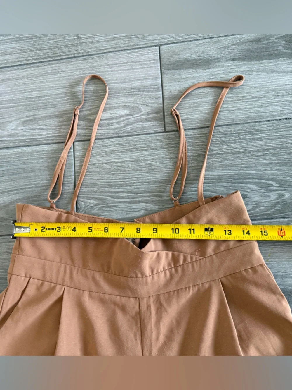 Style Rack|Rust-Brown Wide-Leg Jumpsuit with Spaghetti Straps,overalls•••LARGE - Picture 10 of 10